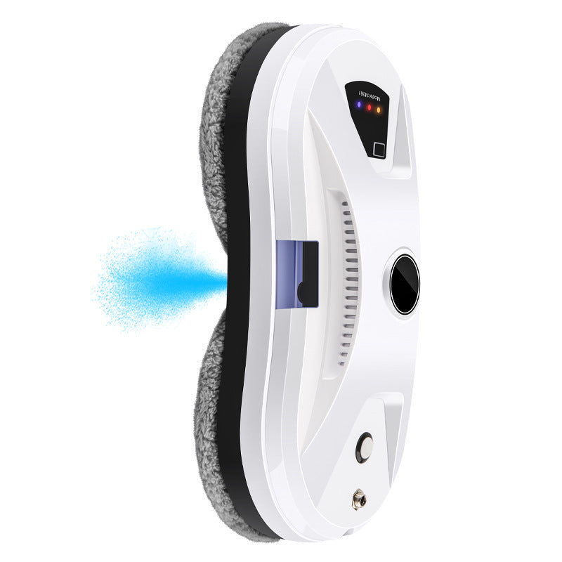 Remote control operating the Cleantop window cleaning robot