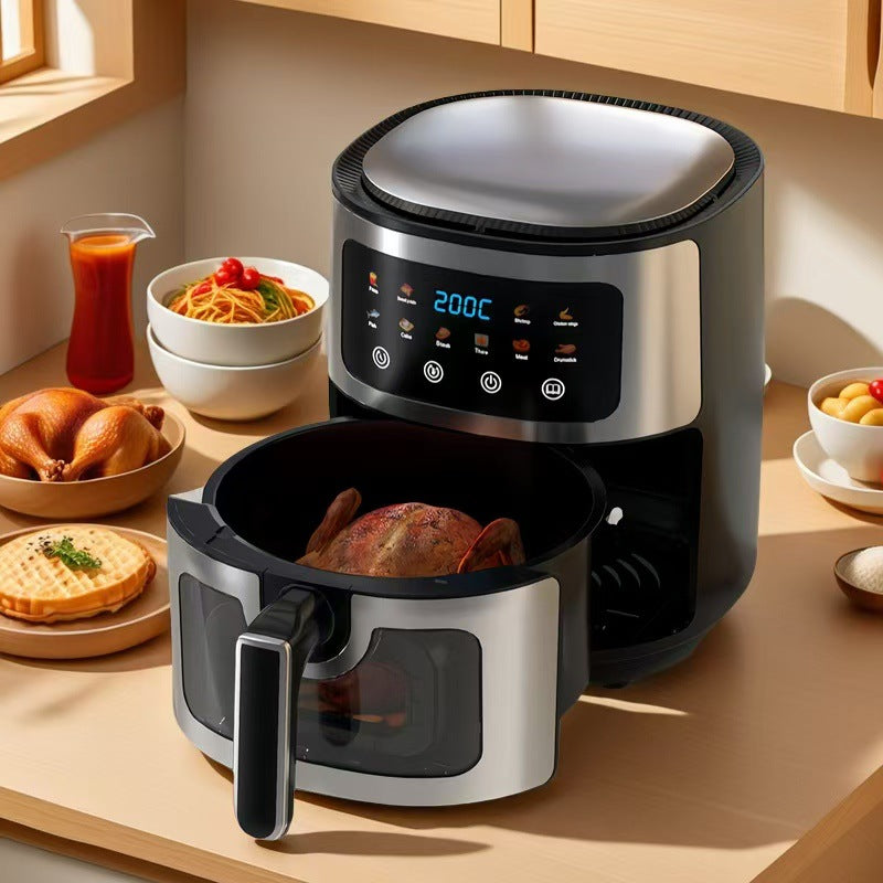 8L visual air fryer with stainless steel inner pot