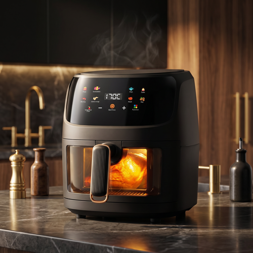 Cleantop All-in-one Smart Air Fryer with 8L transparent glass lid