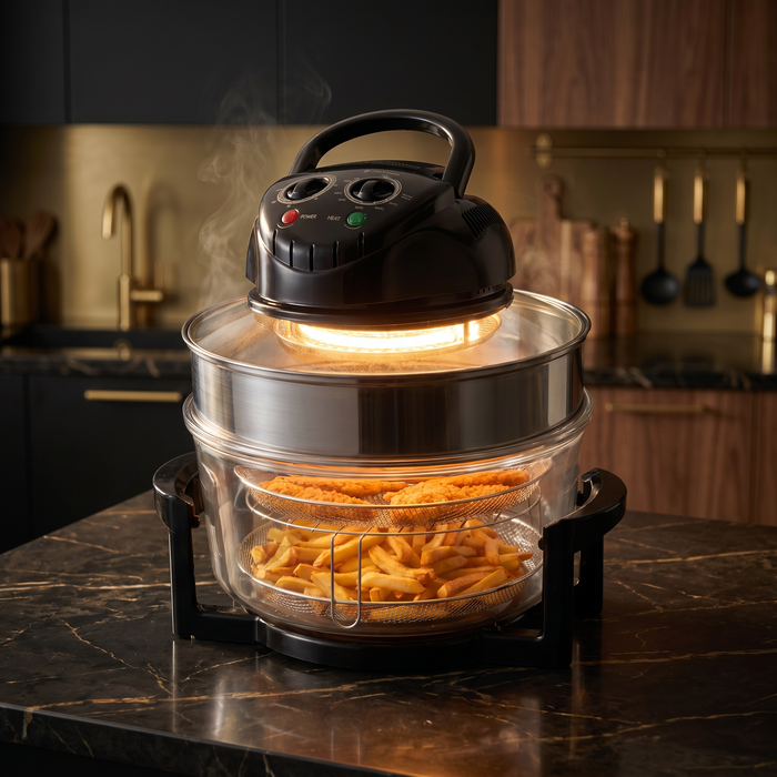 Cleantop RAF 360 Air Fryer, 12L glass bowl air fryer